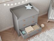 Пеленальний стіл для комода Leander Classic сірий